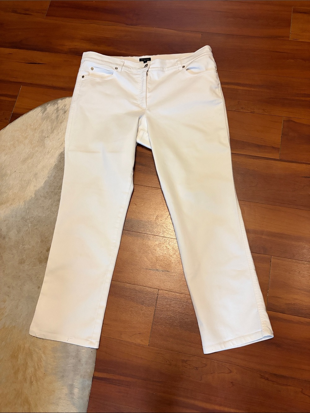 Escada White Women’s Straight Jeans Sz 46 EU